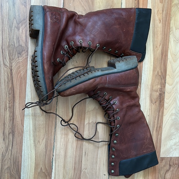 Timberland Womens 14-Inch Premium Boots coffee Brown Leather waterproof - Picture 3 of 7